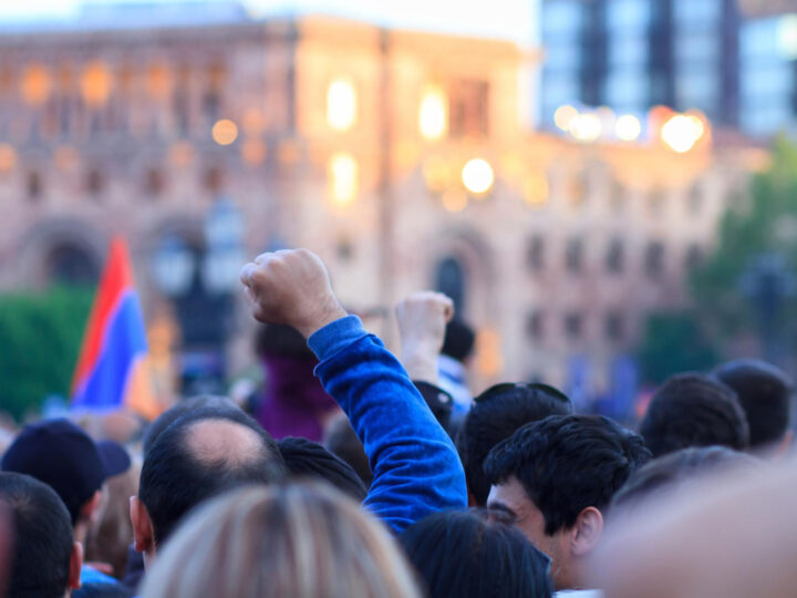 Aktywiści prowadzili manifestację w tematyce zwierząt