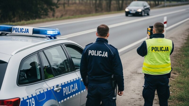 55 km/h za dużo! Młody kierowca ukarany za niebezpieczną prędkość w obszarze zabudowanym