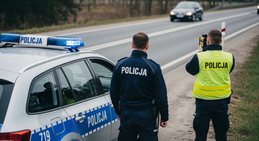 55 km/h za dużo! Młody kierowca ukarany za niebezpieczną prędkość w obszarze zabudowanym