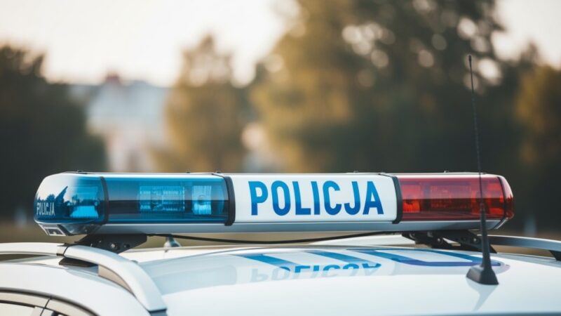 Policjanci z Grudziądza ratują łabędzia na autostradzie