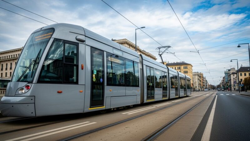 Tramwaje wstrzymane w Grudziądzu podczas uroczystości 15 sierpnia