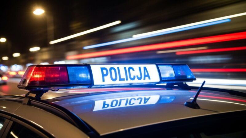 Kierowca dachował po zjechaniu na przeciwny pas, policja ma poważne wątpliwości